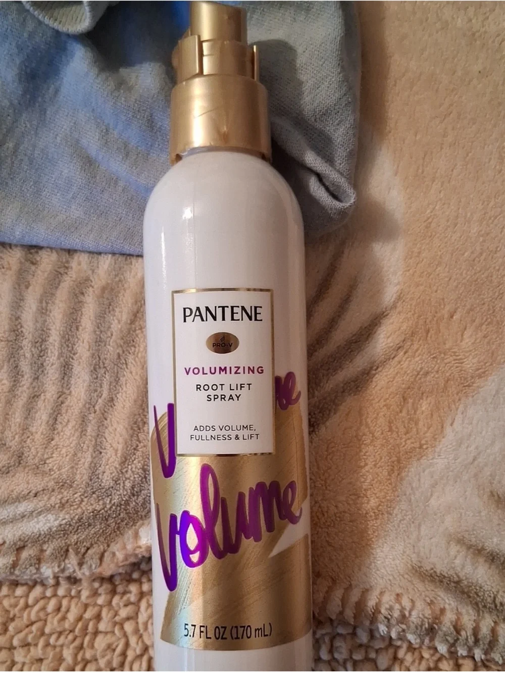 Pantene Volumizing Root Lift Spray - White & Gold Bottle